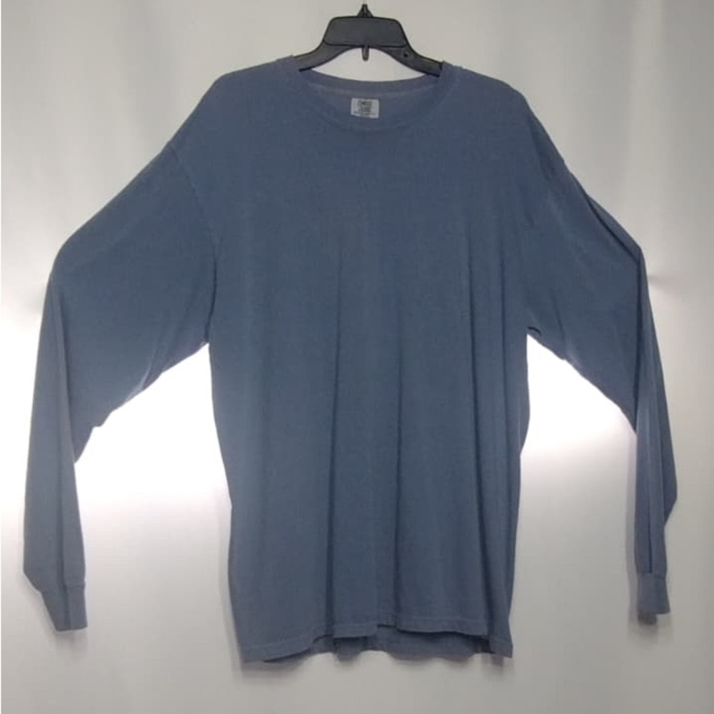 Comfort colors Men's Blue Long Sleeve Shirt size XL pre owned good condition